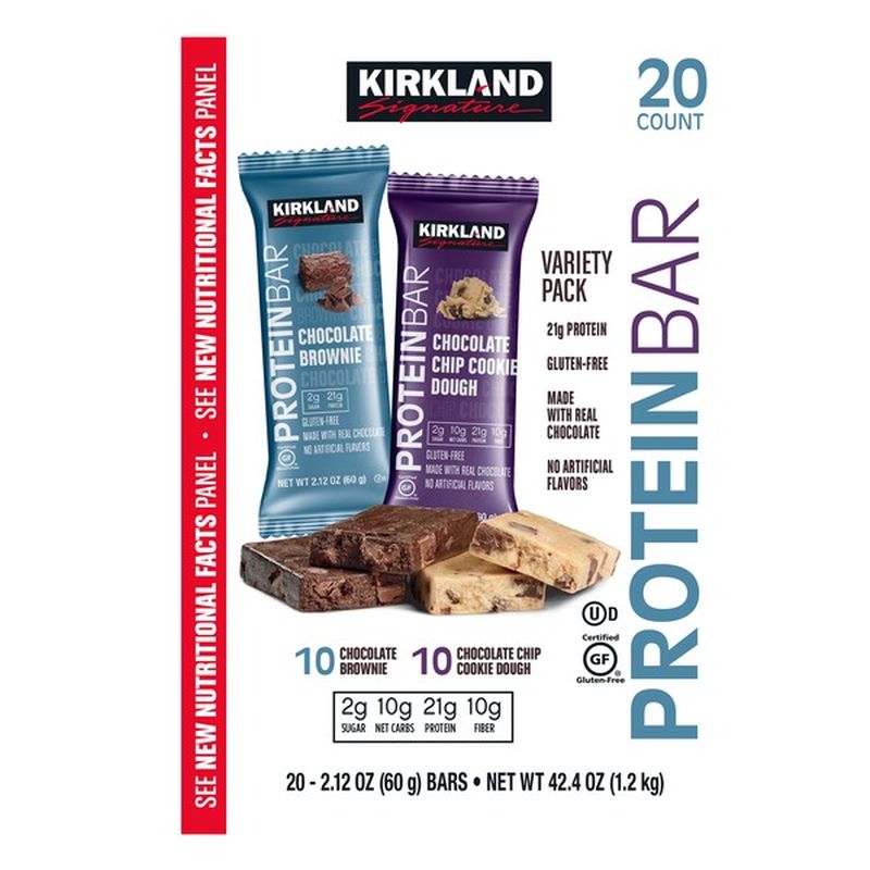 Kirkland Signature Variety Pack Protein Bar, 20 x 2.12 oz (2.12 oz