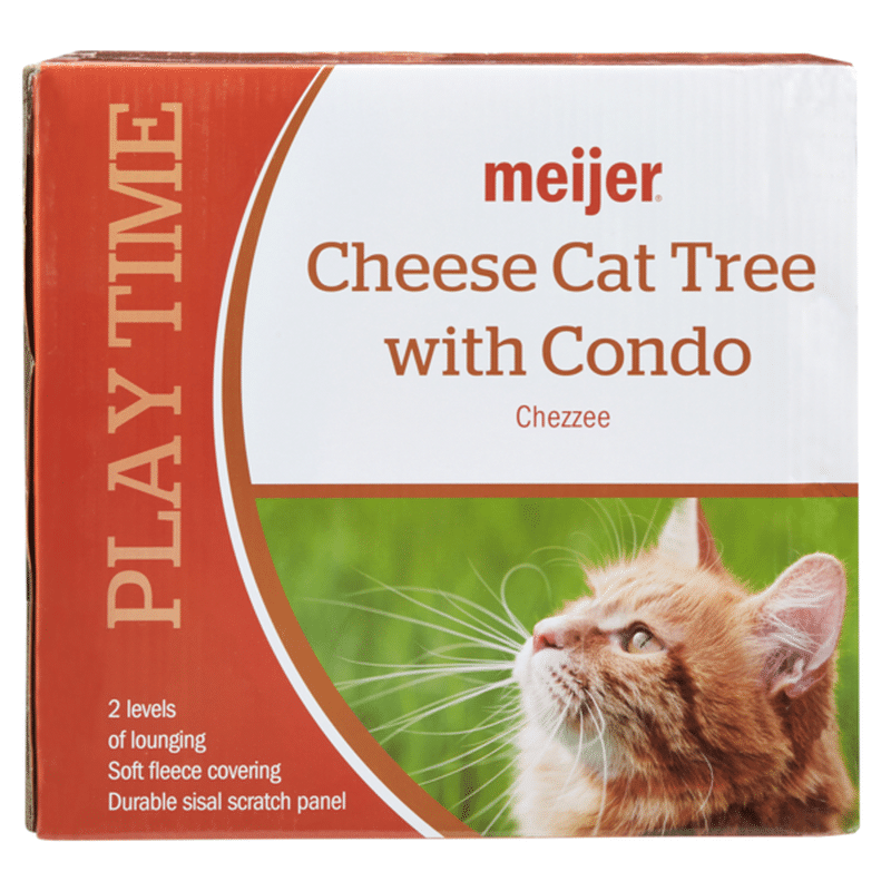 Meijer 15 X 15 X 27 5 Cheese Cat Tree With Condo Each Instacart