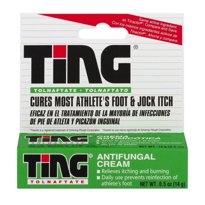 Ting Antifungal Cream for Athlete's Foot & Jock Itch (0.5 oz) Instacart