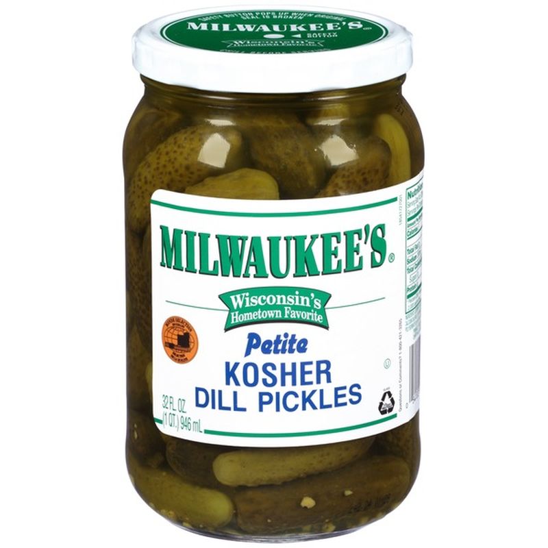 Milwaukee's Petite Kosher Dill Pickles (32 fl oz) Instacart
