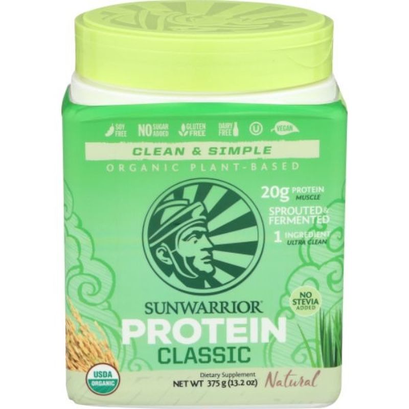 Sunwarrior Natural Classic Organic Plant-Based Protein Dietary Supplement