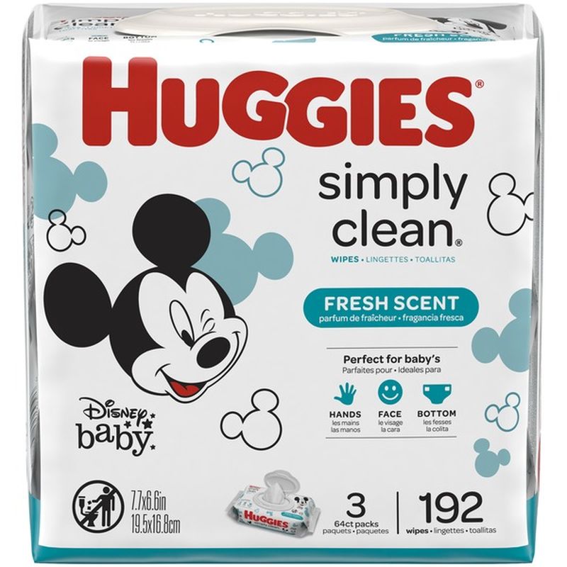 huggies simply clean wipes 792