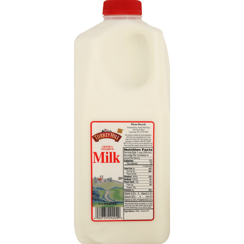 Turkey Hill Milk (0.5 gal) Instacart