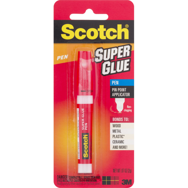 Scotch Super Glue Pen Pin Point Applicator (0.07 oz) Instacart