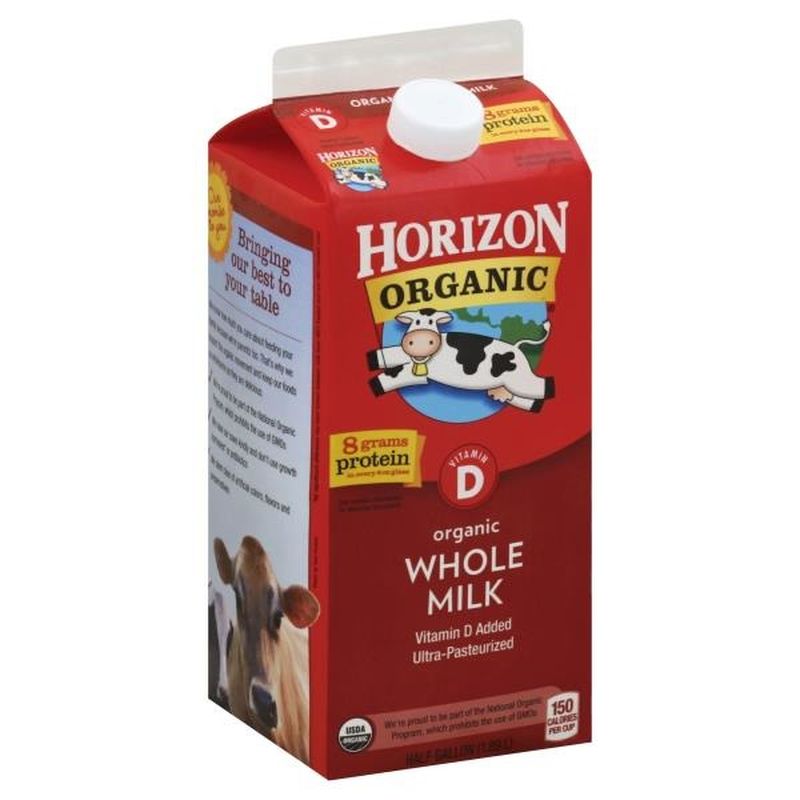 horizon organic whole milk nutrition