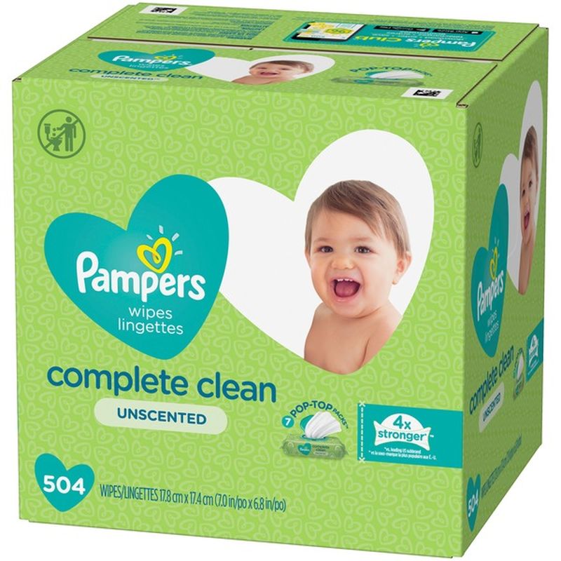 Pampers Baby Wipes Unscented (504 ct) from Safeway Instacart