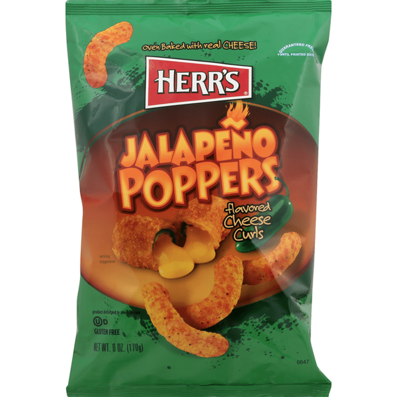Herr's Cheese Curls, Jalapeno Poppers (7 oz) Instacart