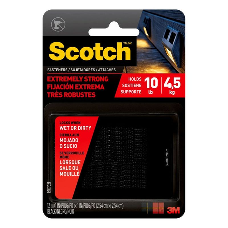 3M Black Scotch Extremely Strong Fasteners