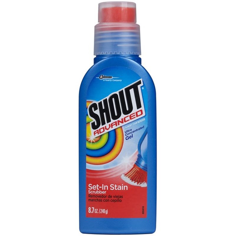 Shout Laundry Stain Remover, SetIn Stain Scrubber, Ultra Concentrated