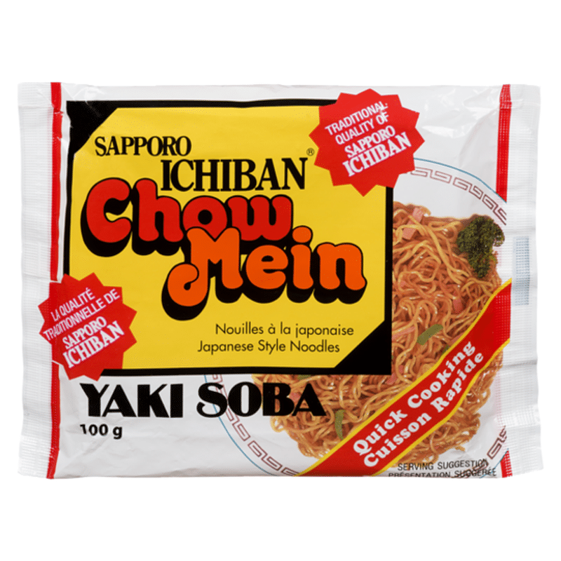 Sapporo Ichiban Chow Mein Noodles (100 g) Instacart