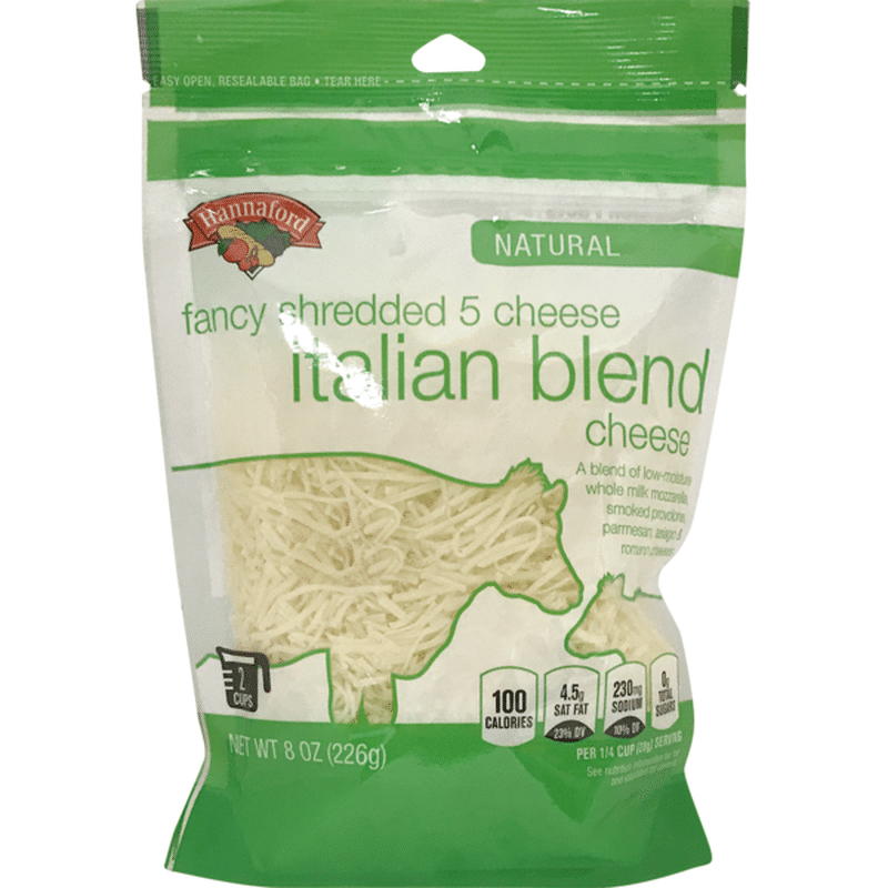 Hannaford Natural Fancy 5 Cheese Italian Blend Shredded (8 oz) Instacart