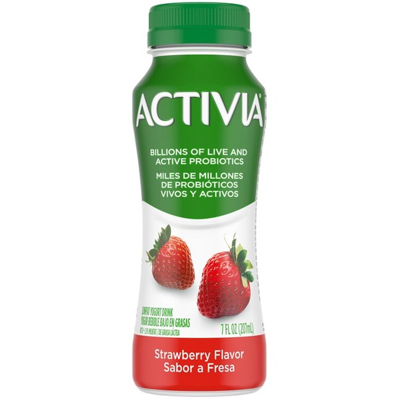 Activia Strawberry Lowfat Yogurt Drink 7 Fl Oz Instacart 9844