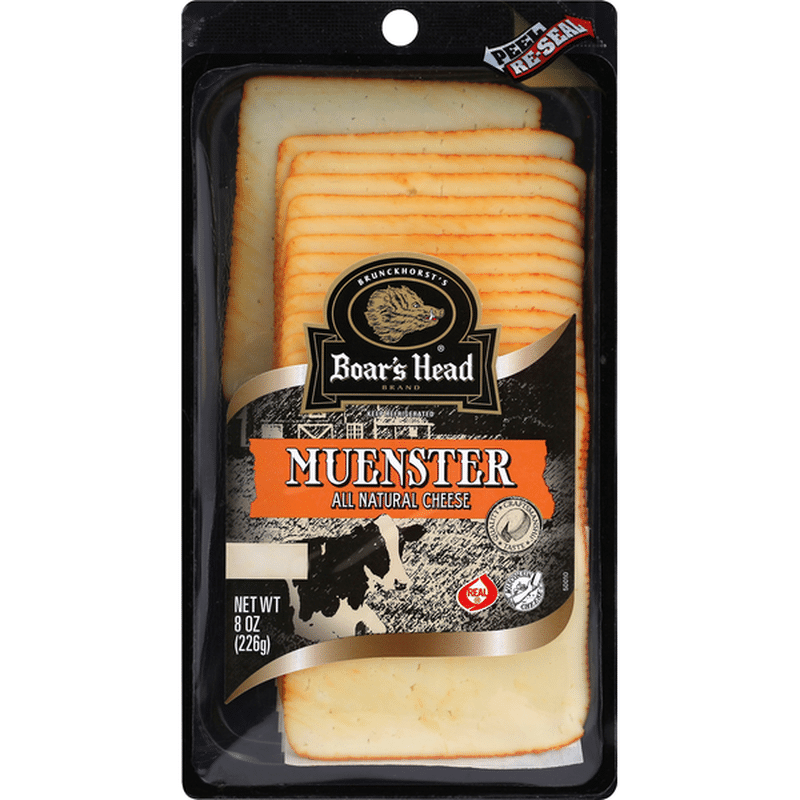 Boar's Head Cheese, Muenster, All Natural (6 oz) Instacart