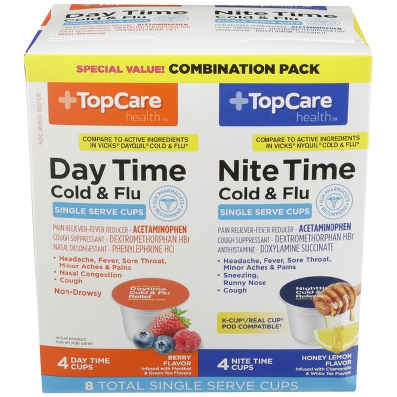 TopCare Day Time & Nite Time Cold & Flu Relief Combo (48 ct) Instacart