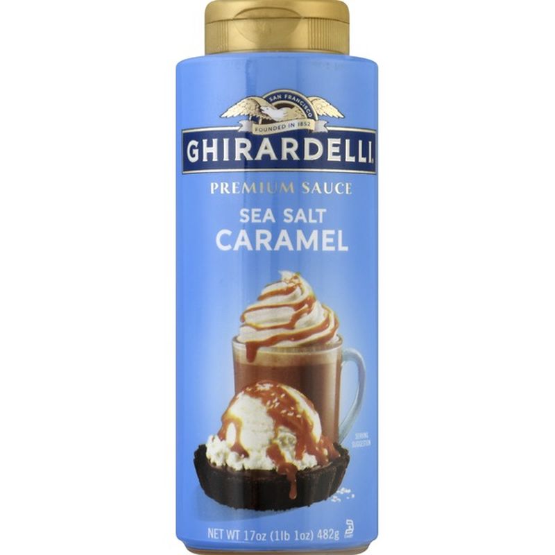 Ghirardelli Chocolate Sauce, Premium, Sea Salt Caramel (17 oz) Instacart