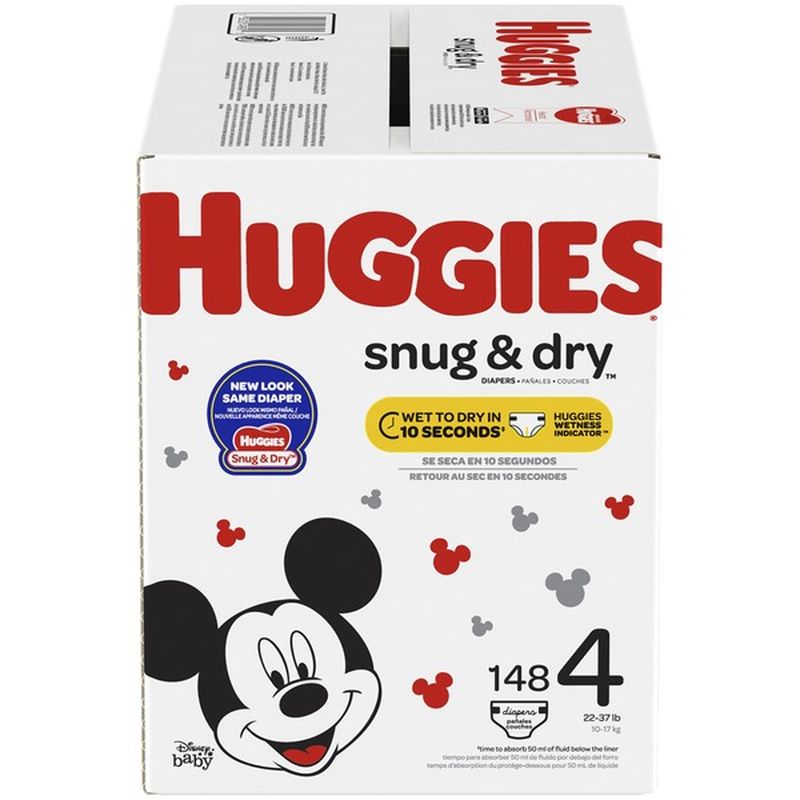 huggies snug and dry size 4
