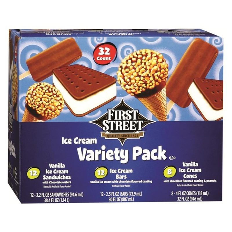 First Street Ice Cream Variety Pack (32 ct) Instacart