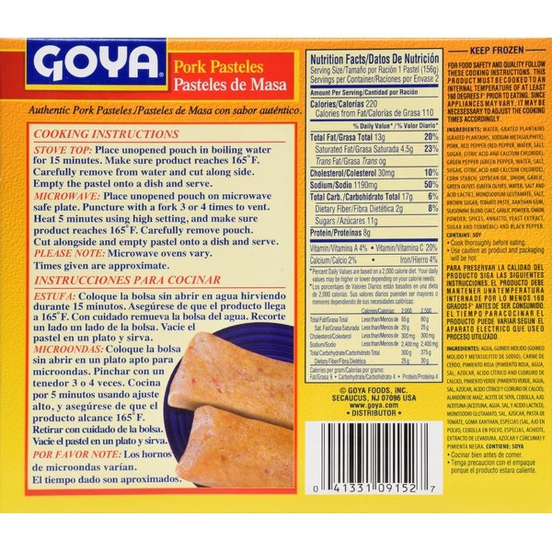 Goya Pork Pasteles 11 Oz From Shoppers Instacart