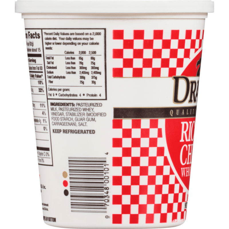 Dragone ® Whole Milk Ricotta Cheese (32 oz) from Market Basket Instacart