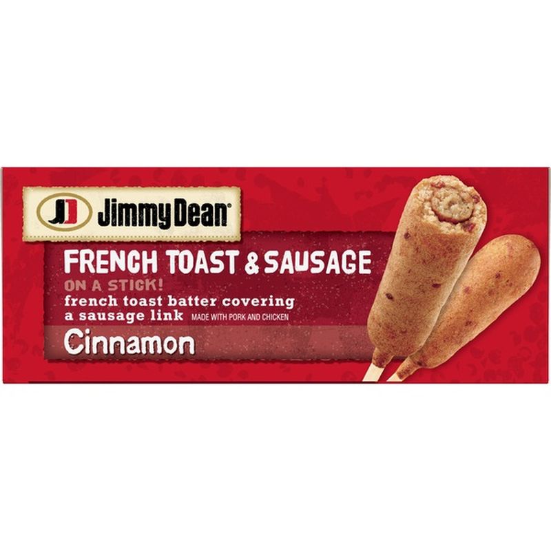 Jimmy Dean French Toast and Sausage on a Stick, Cinnamon, Frozen (12 ct