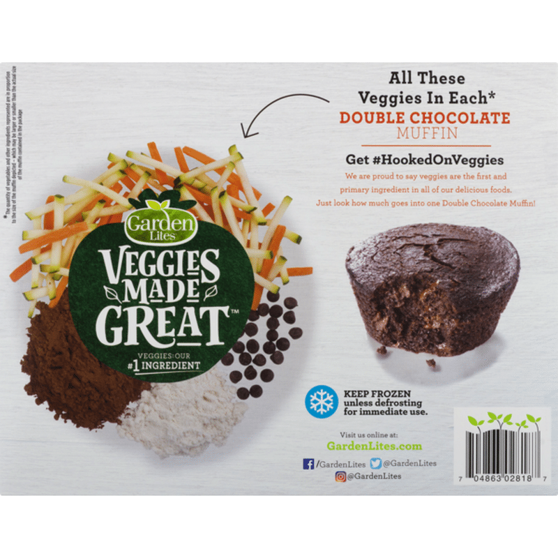 Garden Lites Veggies Made Great Muffins Double Chocolate