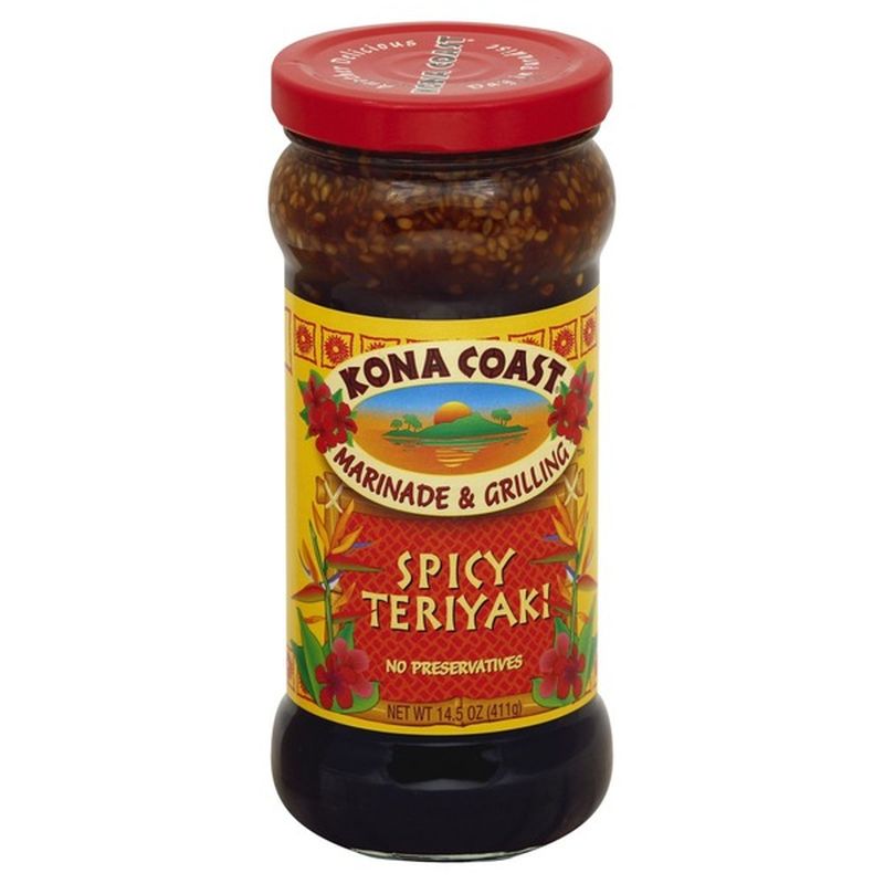 Kona Coast Marinade & Grilling Spicy Teriyaki (14.5 oz) Instacart