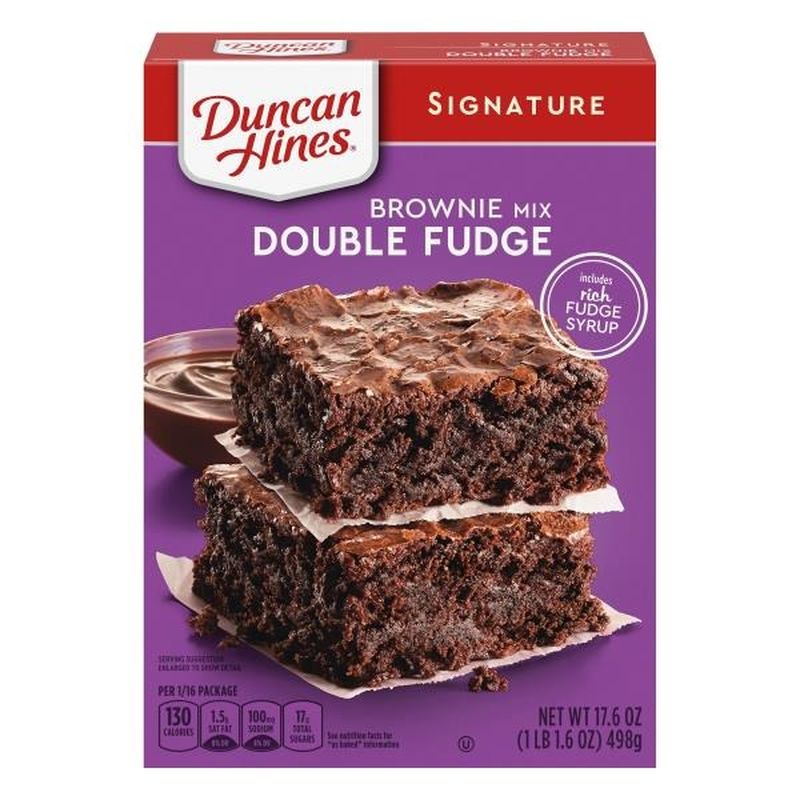Duncan Hines Decadent Double Fudge Brownie Mix (17.6 oz) - Instacart