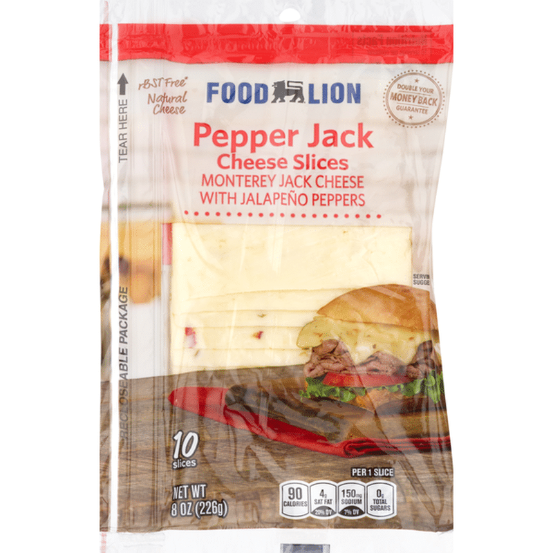 Food Lion Cheese Slices, Natural, Pepper Jack (10 each) Instacart