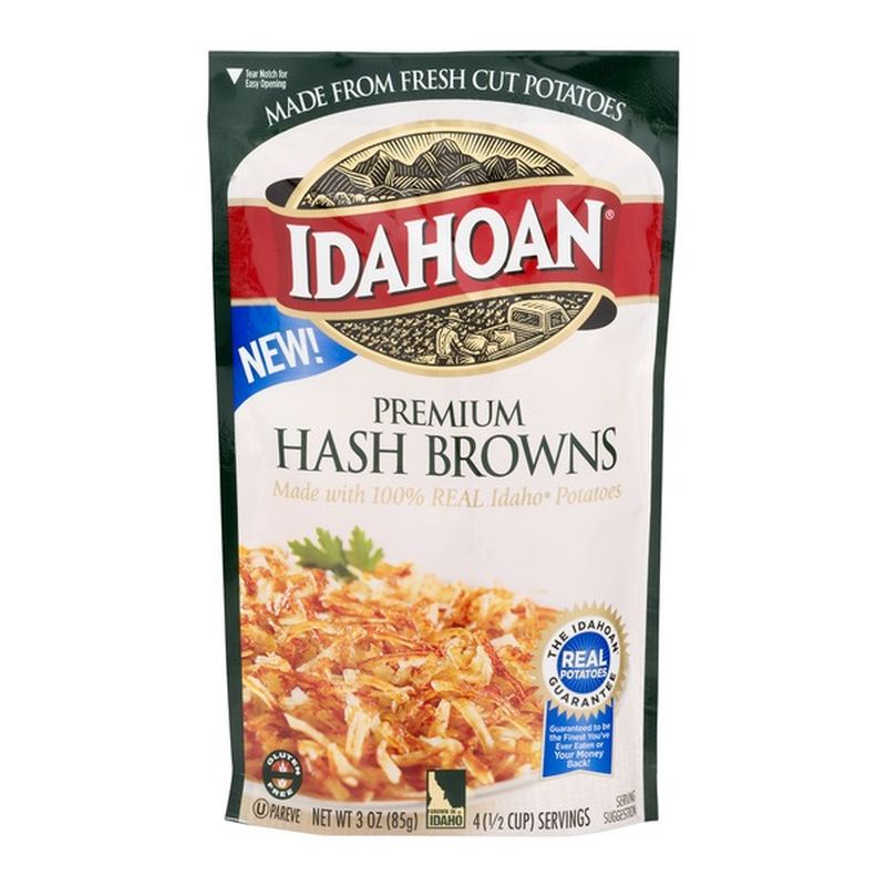 Idahoan Premium Hash Browns (3 oz) - Instacart