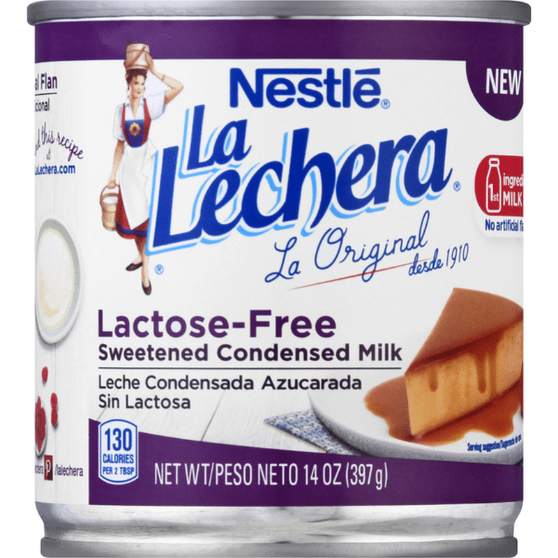 La Lechera Lactose Free Sweetened Condensed Milk Lactose Free Milk, Made with Real Milk and No
