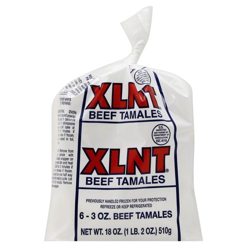 Xlnt Tamales, Beef (6 each) from Safeway Instacart