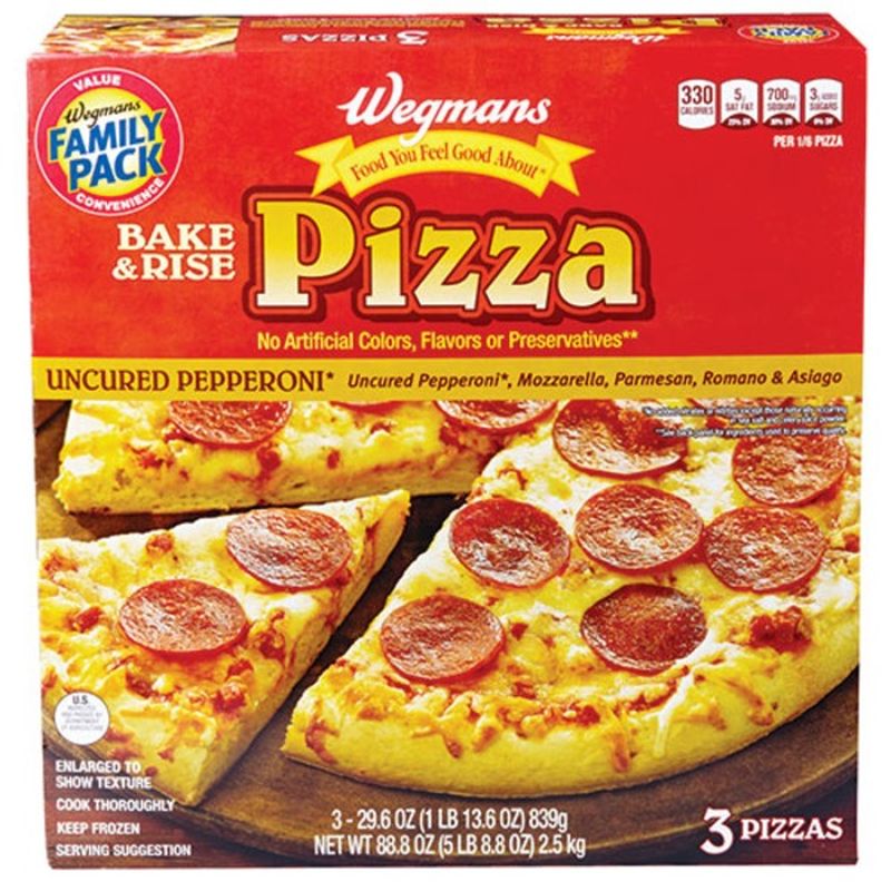 Wegmans Bake Rise Pizza Pepperoni Family Pack 88 8 Oz