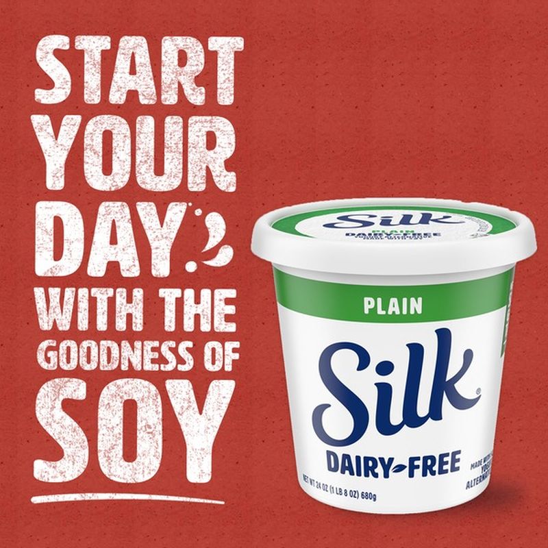 Silk Dairy Free Plain Yogurt Alternative (24 oz) Instacart