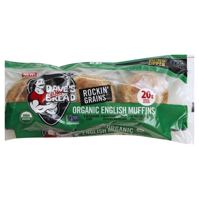 Dave's Killer Bread Rockin' Grains Organic English Muffins (6 ct) from Food Lion Instacart
