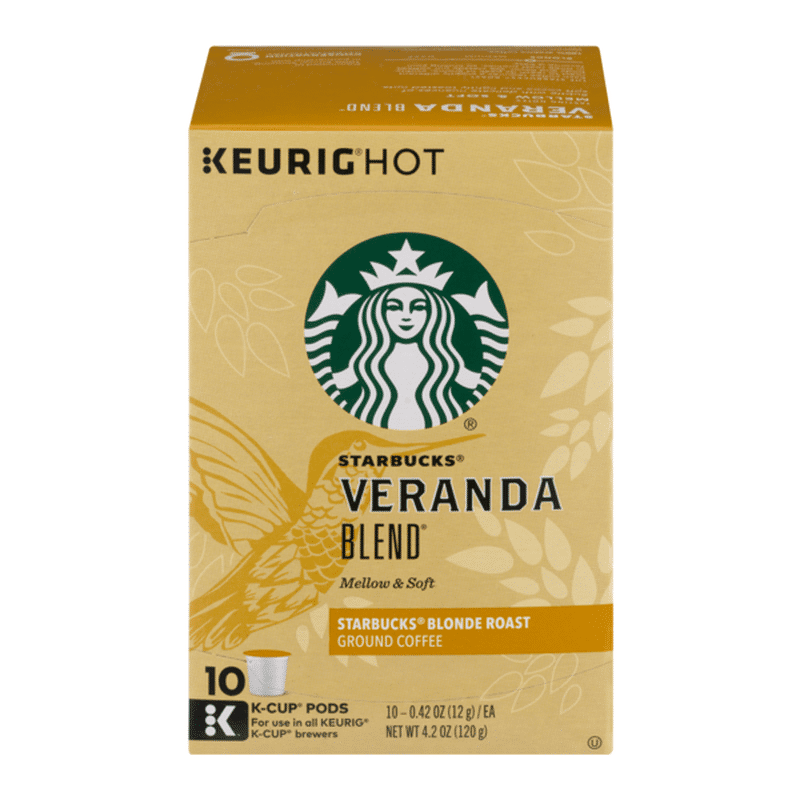 Starbucks Blonde Roast K-Cup Coffee Pods — Veranda Blend for Keurig ...