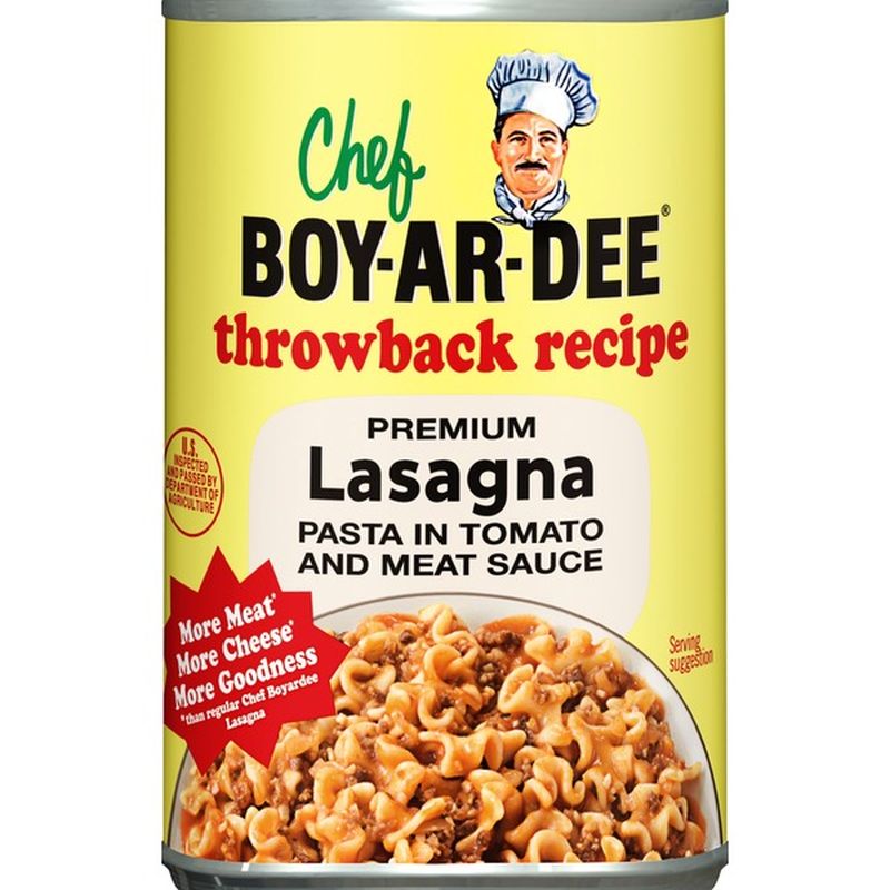 Chef Boyardee Lasagna Throwback Recipe 15 Oz Instacart