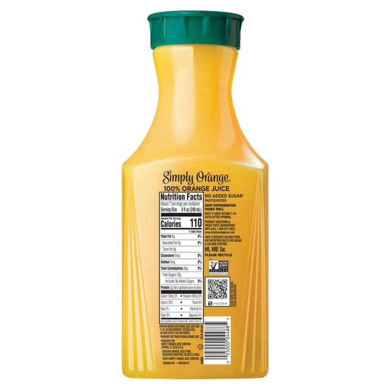 Simply Orange Low Acid Orange Juice (52 oz) Instacart