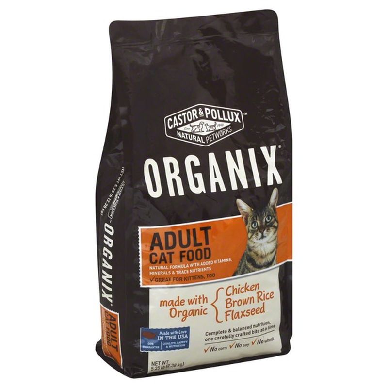 Organix Adult Cat Food, Organic Chicken Brown Rice Flaxseed, Bag (5.25 ...