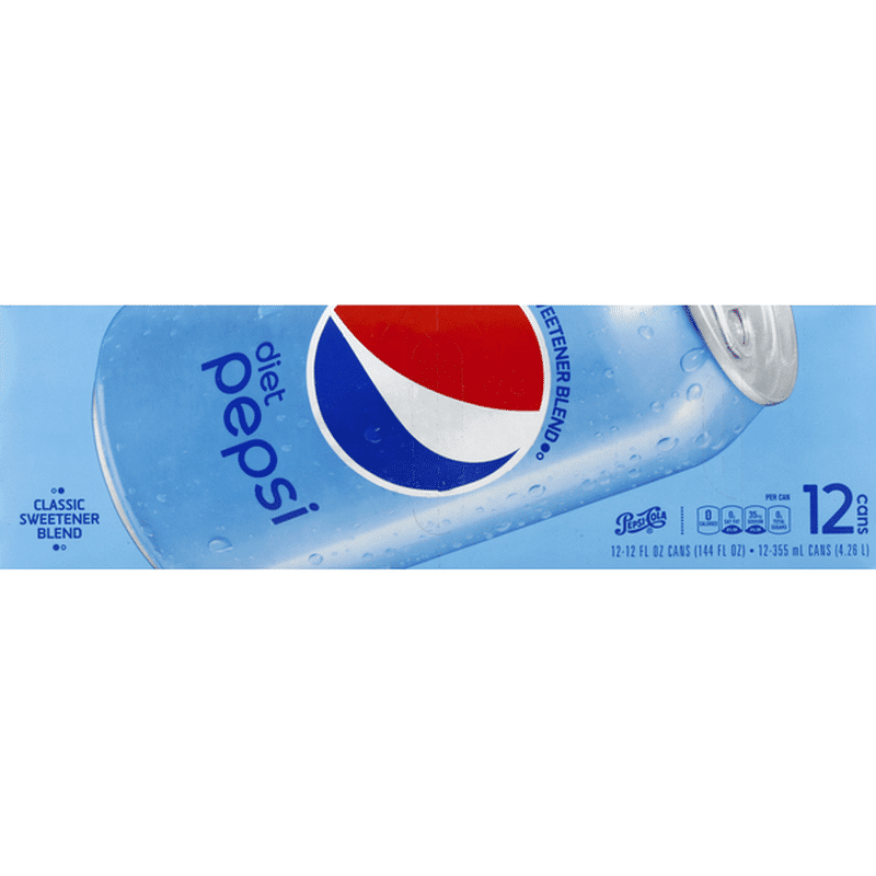 Pepsi Cola Diet Pepsi Classic Sweetener Blend (12 fl oz) - Instacart