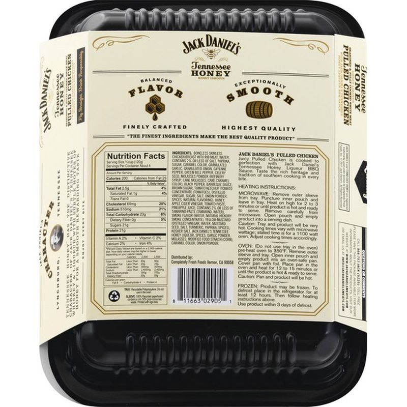 Jack Daniel's Pulled Chicken, Tennessee Honey (16 oz) Instacart