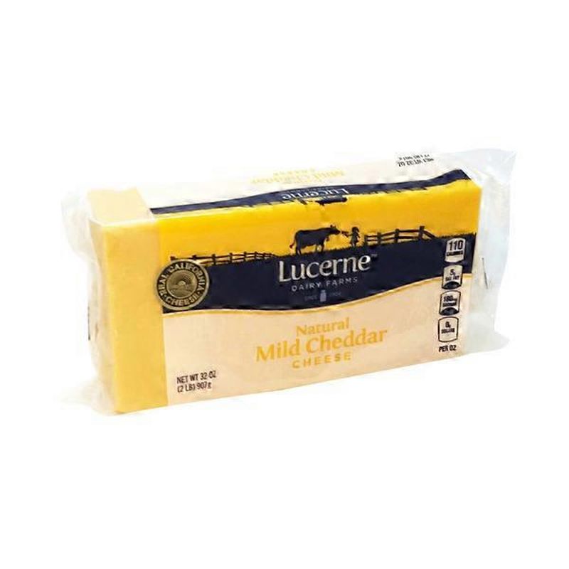 Lucerne Dairy Farms Mild Cheddar Cheese (32 oz) Instacart