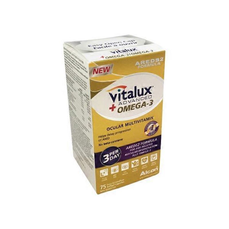 Vitalux Advanced Ocular Multivitamin Plus Omega 3 (75 ct) Instacart