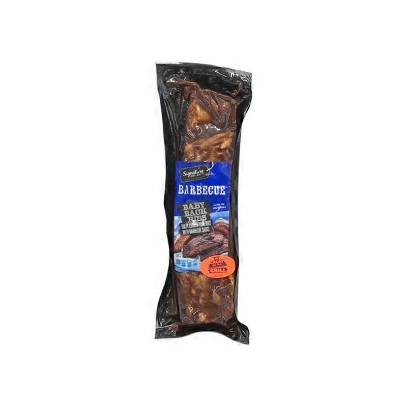 Signature Select Fully Cooked Pork Ribs With Barbecue Sauce (32 oz