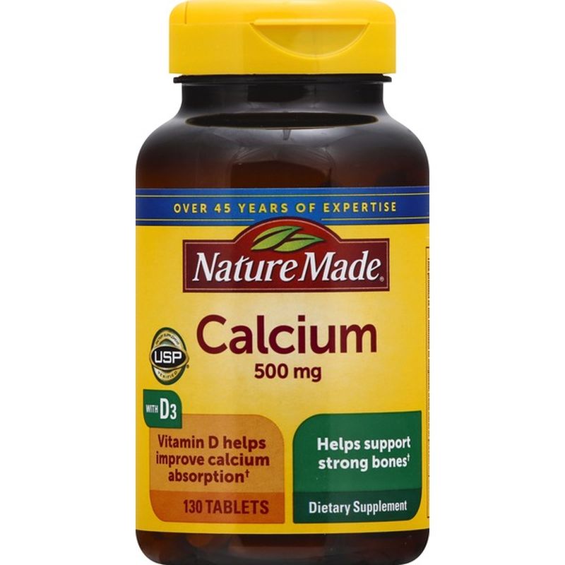 Nature Made Calcium (Carbonate) 500 mg w/D Tablets (1 ct) from Safeway ...