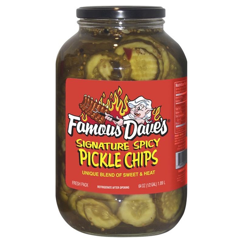 Famous Dave's Signature Spicy Pickle Chips (64 fl oz) Instacart