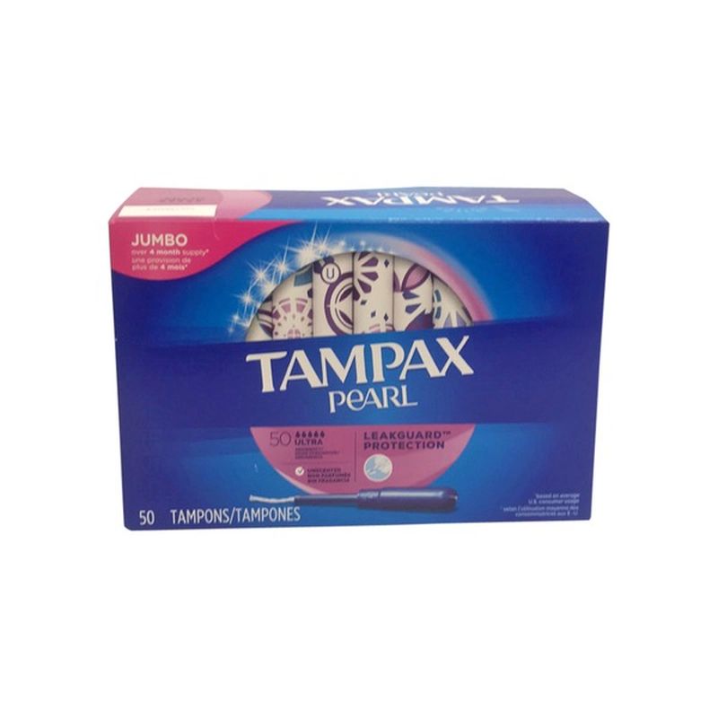 Tampax Pearl Ultra Plastic Tampons Unscented 50 Each Instacart