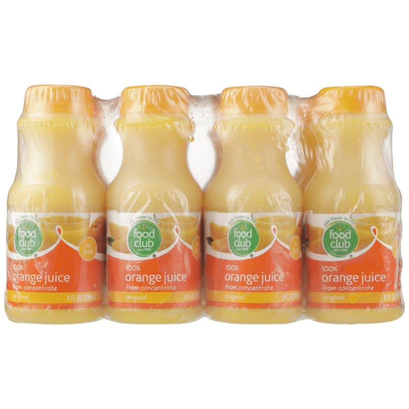 Food Club 100 Original Orange Juice From Concentrate (96 fl oz