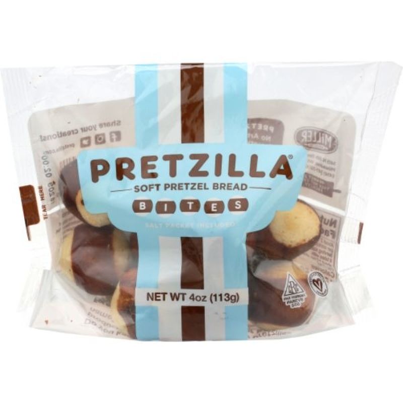 Pretzilla Soft Pretzel, Premium, Bites (4 Oz) - Instacart