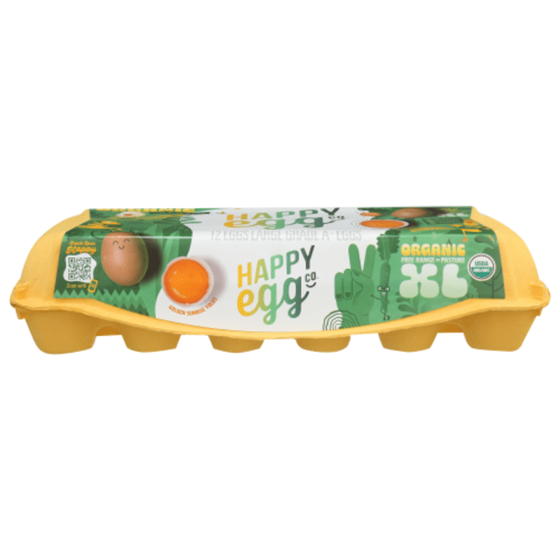 Happy Egg Extra Large Organic Free Range Eggs 12 Ct Instacart