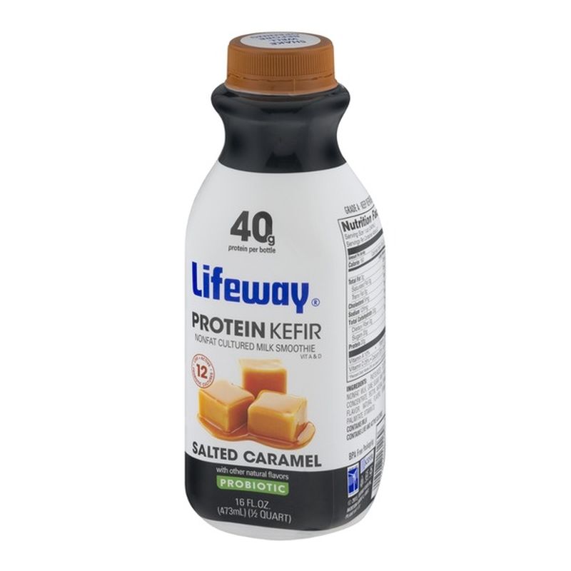 Lifeway Protein Kefir Nonfat Cultured Milk Smoothie Probiotic Salted